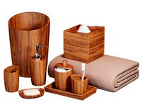 Acacia Handcrafted Wood Bath Accessories