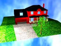 3D model of full house