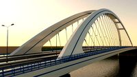 Arched bridge