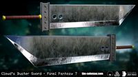 Cloud Strife - Buster Sword - Final Fantasy VII
