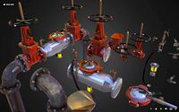 Low Poly ART Backflow Water Pipe Constructor