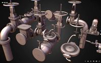 Hi Poly Subdivision Backflow Pipe Constructor