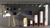 Pack of lamps for interior visualizations