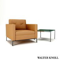 Armchair Foster 502 - coffee table Foster 500-T1 - Walter Knoll