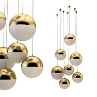 CEDAR  MOSS GLOBE 6 SET GOLD