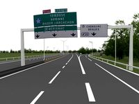 highway navigation  3D road