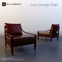 Low Lobby Chair 3D Model