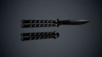 Balisong Knife PBR Game Ready