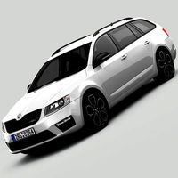 Skoda Octavia Combi RS 2014 detailed interior