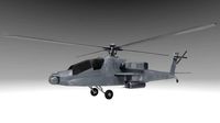 Military AH64 Apache Helicopter