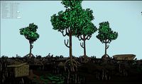 low poly mangroves forest
