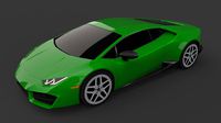 Low poly Sportcar 1 - Huracan