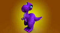 Lizzy Dinosaur Rigged