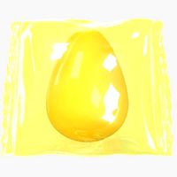3D Wrapped Yellow Candy model