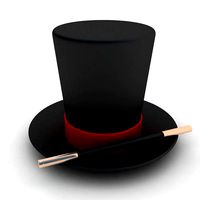 Magician Hat And Wand