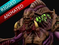 Hydralisk - Low Poly - Rigged - PBR