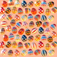 Subdivision Animated Easter Ornamental Eggs
