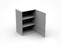 Storage Cabinet For Industrial Tools And Parts Open Door