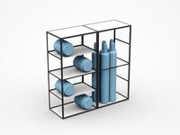 Double Industrial Shelf Cabinet With Industry Parts