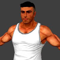 Bodybuilder character