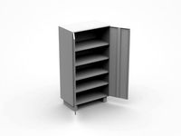 Open Doors Storage Cabinet For Industrial Tools And Parts