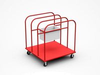 Container Trolley Cart With Small Box Container Attached