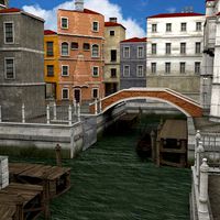 Canal Town for obj and fbx