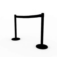 3D Airport Stanchions Black Short