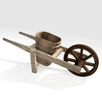 Wooden Wheelbarrow
