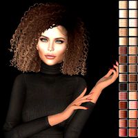 Female hair style rigged 3D model