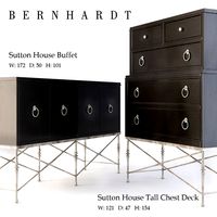 Bernhardt Sutton House Buffet and Tall Chest Deck