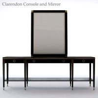 Bernhardt Clarendon Console and Mirror