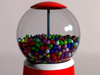 Retro gumball machine