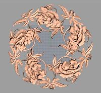 Artcam Aspire 3D relief models STL Files used for CNC E621