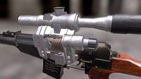 VSS Vintorez russian USSR sniper rifle lowpoly
