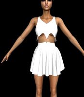 Elf style top and skirt - Fantasy and casual