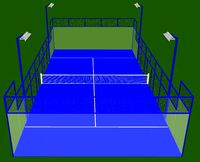 Blue Padel Court