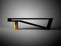 Bench 3-seater Pinch Noir