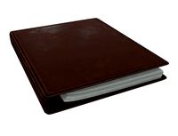 Leather ring binder