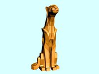 Panther low-poly