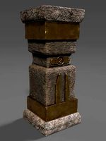 Low-poly Stone Column