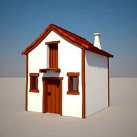 Cartoon Medieval House 03
