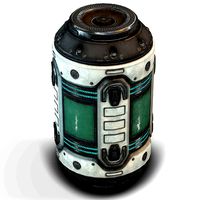 Sci Fi Barrel Low Poly