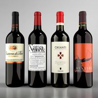 Wine Red Bottle set1 Blender Cycles