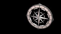 Low poly geographical symbol