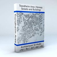 Trondheim Area Streets and Buildings