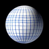 Patterned Blue and White Fabrc Tileable 3D Textur