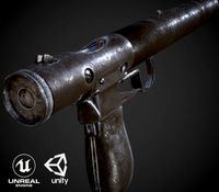 $5. cg_trader. d pistol cg trader 3d asset welrod silenced pistol , availab...