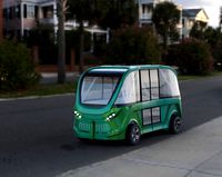 driverless shuttle bus navya