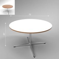 Fritz Hansen Swan Coffee Table A202 Blender Cycles